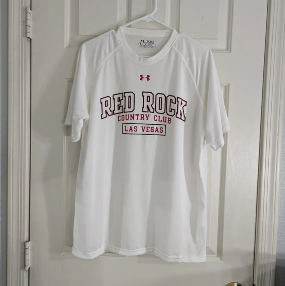 Under Armour Heat Gear‎ Red Rock Country Club Men's Loose Medium Short Sleeve